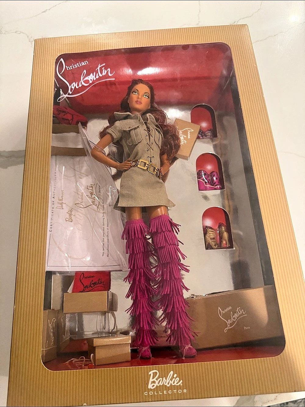 Barbie Christian Louboutin Collector Doll Pink NWT
